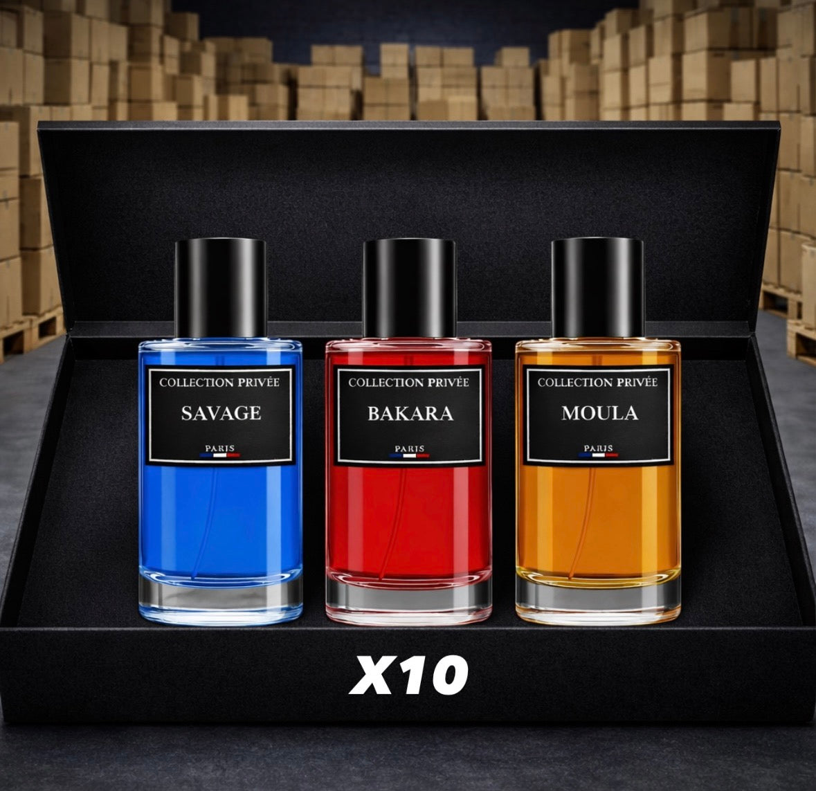 Lot de 10 parfums – Collection étoilée (8,50 € l’unité)