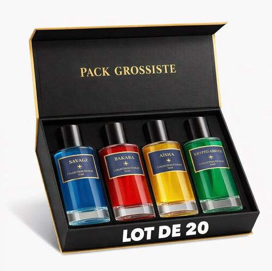 Lot de 20 parfums – Collection étoilée (6,50 € l’unité)