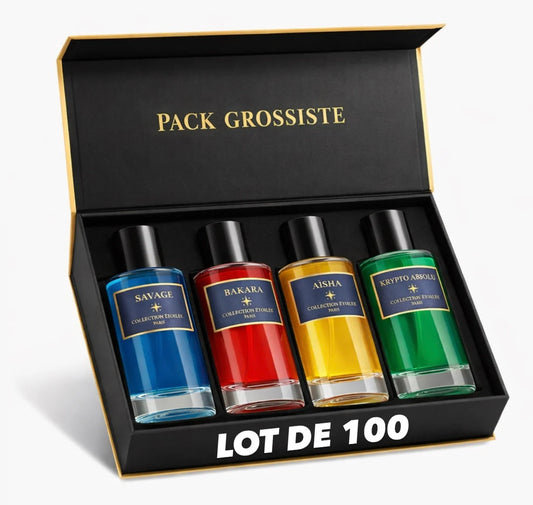 Lot de 100 parfums – Collection étoilée (5,50 € l’unité)